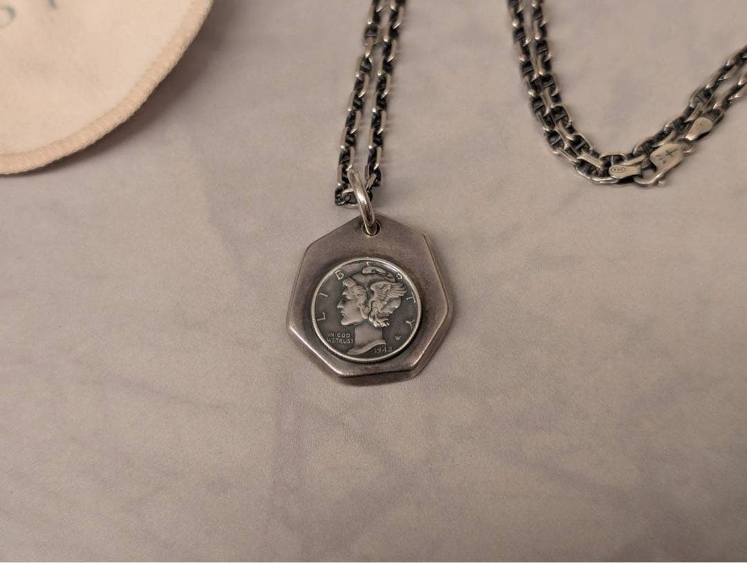 RAOING シルバー ペンダントネックレス