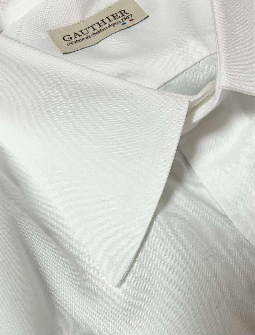 GAUTHIER（ゴーティエ）ホワイトドレスシャツ 15 3/4