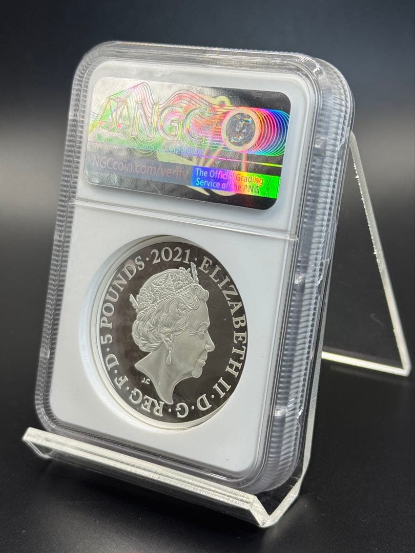 美しき ゴチッククラウン シールド 2021年 2オンス 銀貨 PF70UC