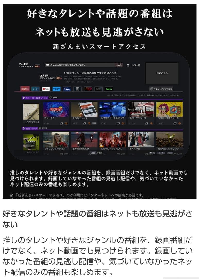 TOSHIBA REGZA テレビ 24型