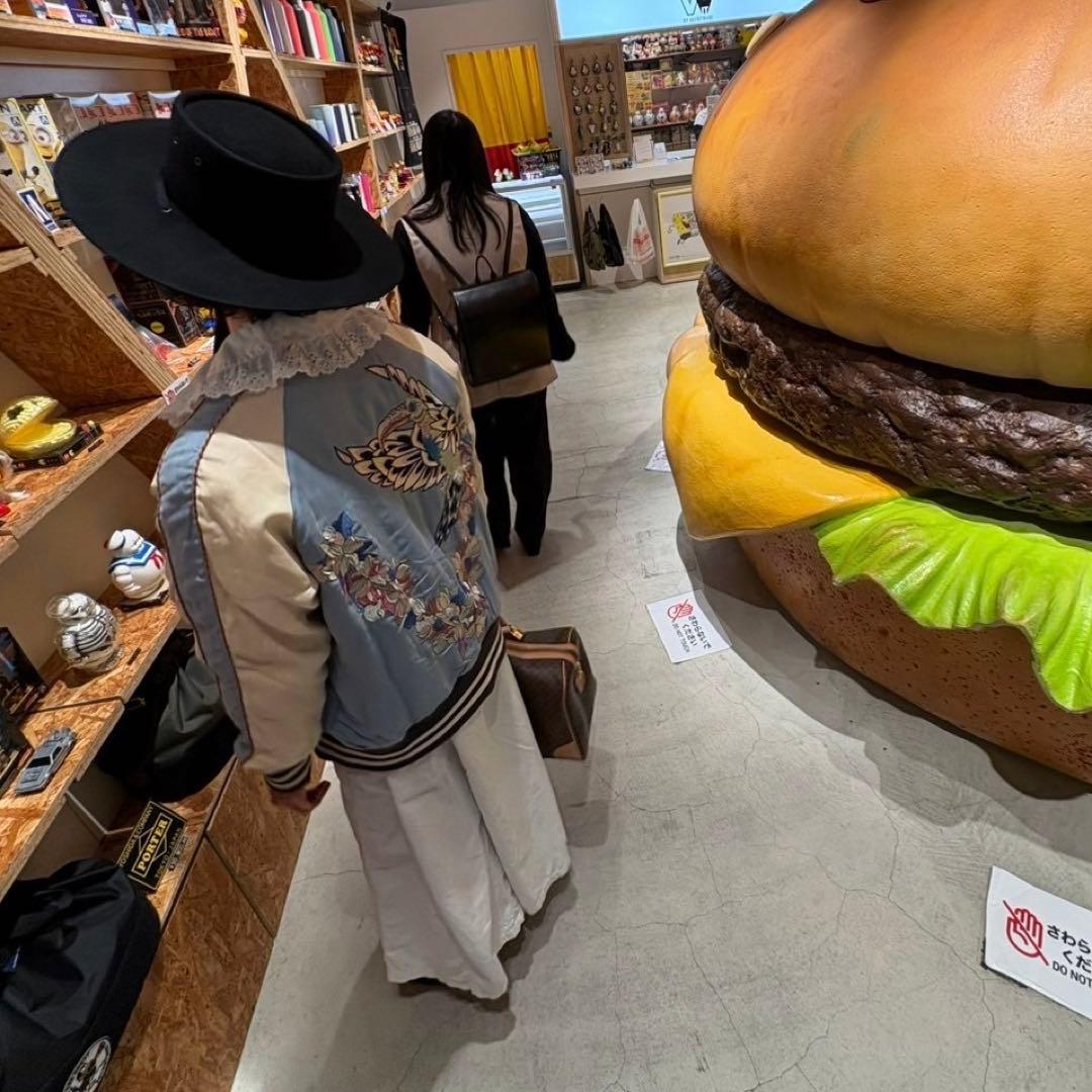 AULA バードモチーフ 刺繍 スカジャン