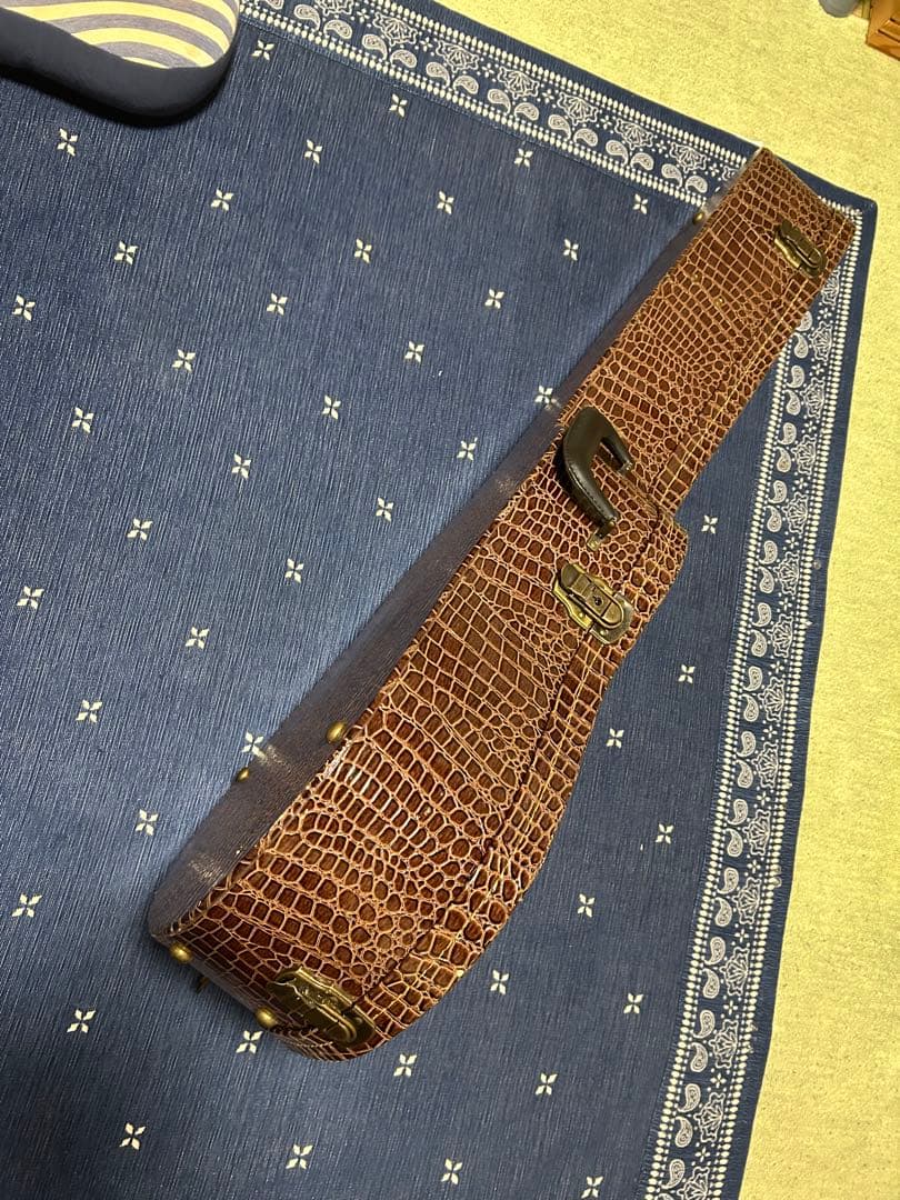 ワニ革柄　ハードケース　J-45 J-50 送料込み