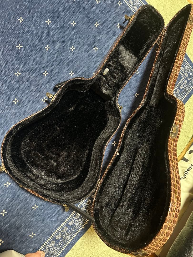 ワニ革柄　ハードケース　J-45 J-50 送料込み