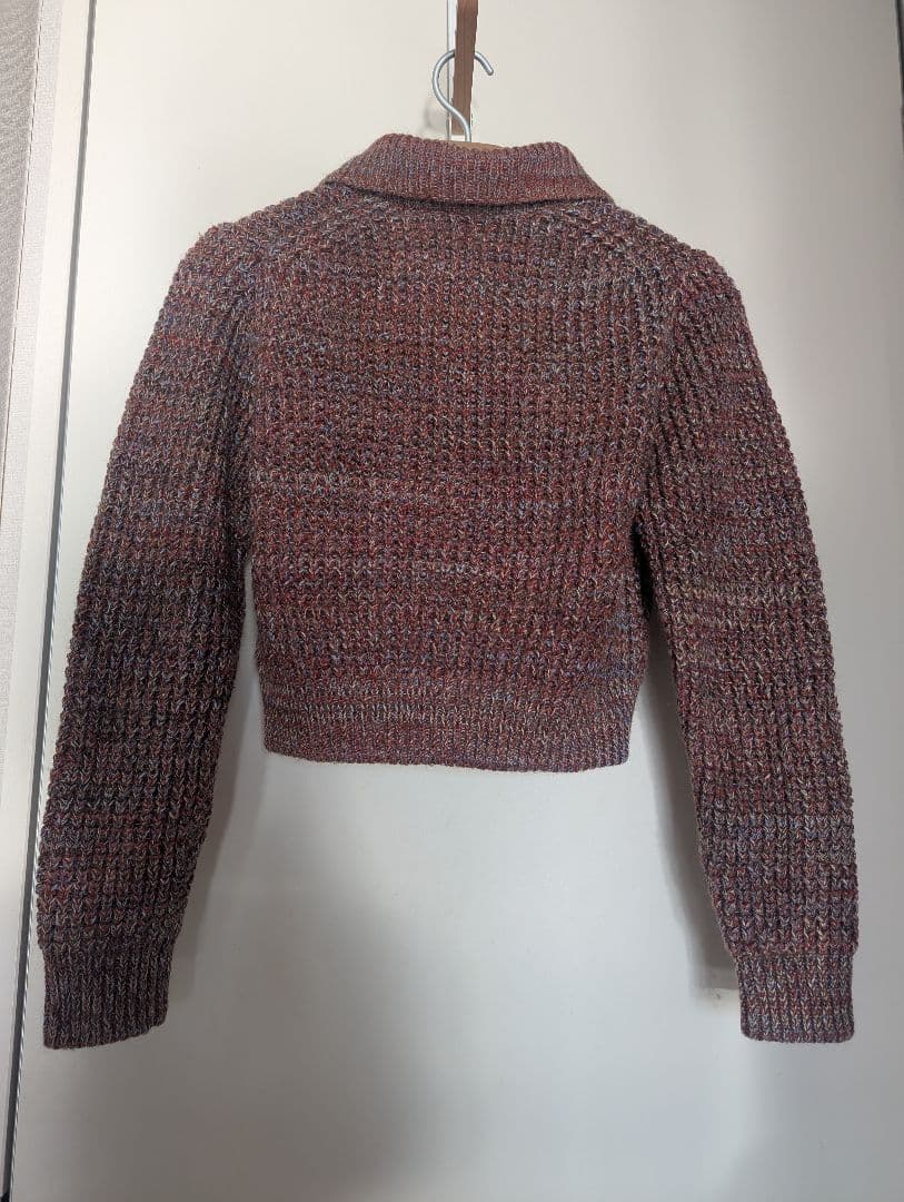 CABaN コットンカシミヤミックスワッフル ポロカーディガン