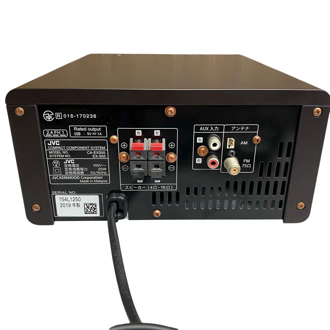 【美品】JVC コンパクトコンポ 2019年製 CA-EXS55