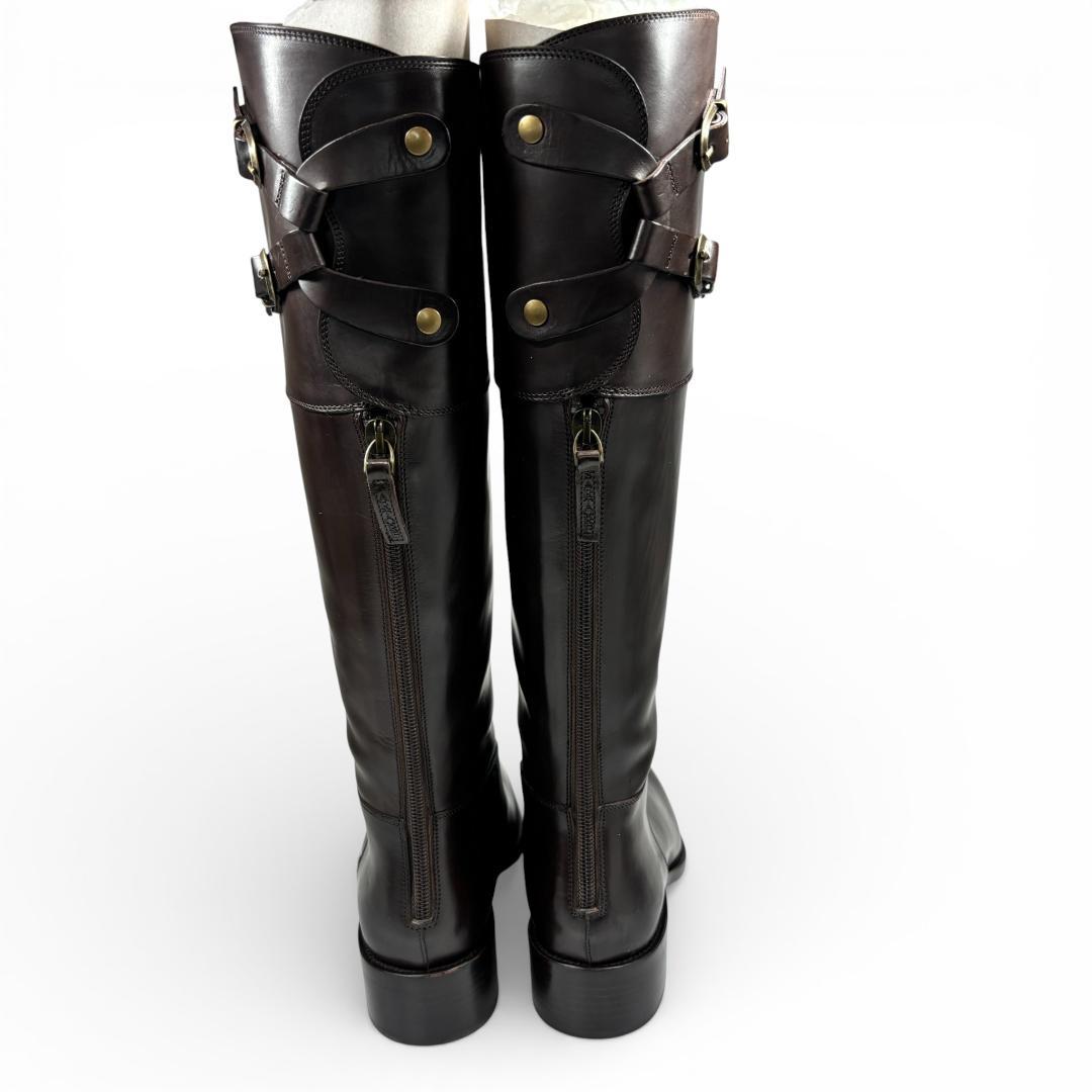 新品級 サルトル ジョッキーブーツ ロングブーツ 36 23cm こげ茶