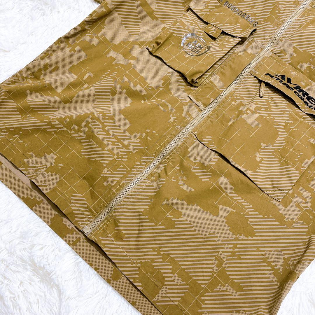 美品 アヴィレックス ミリタリー 半袖 ナイロンジャケット 2XL