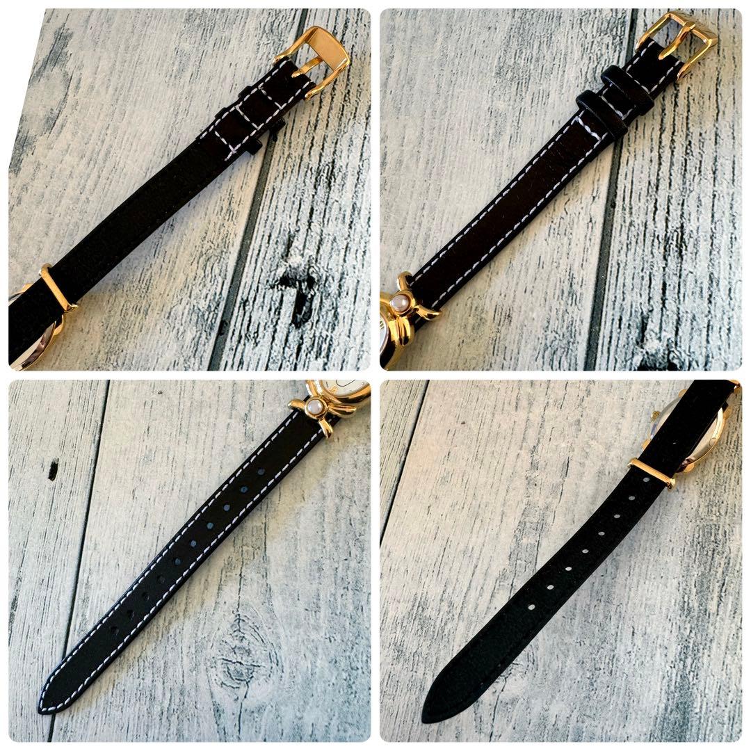 【電池交換済】MIKIMOTO ミキモト 腕時計 パール オーバル調 ゴールド