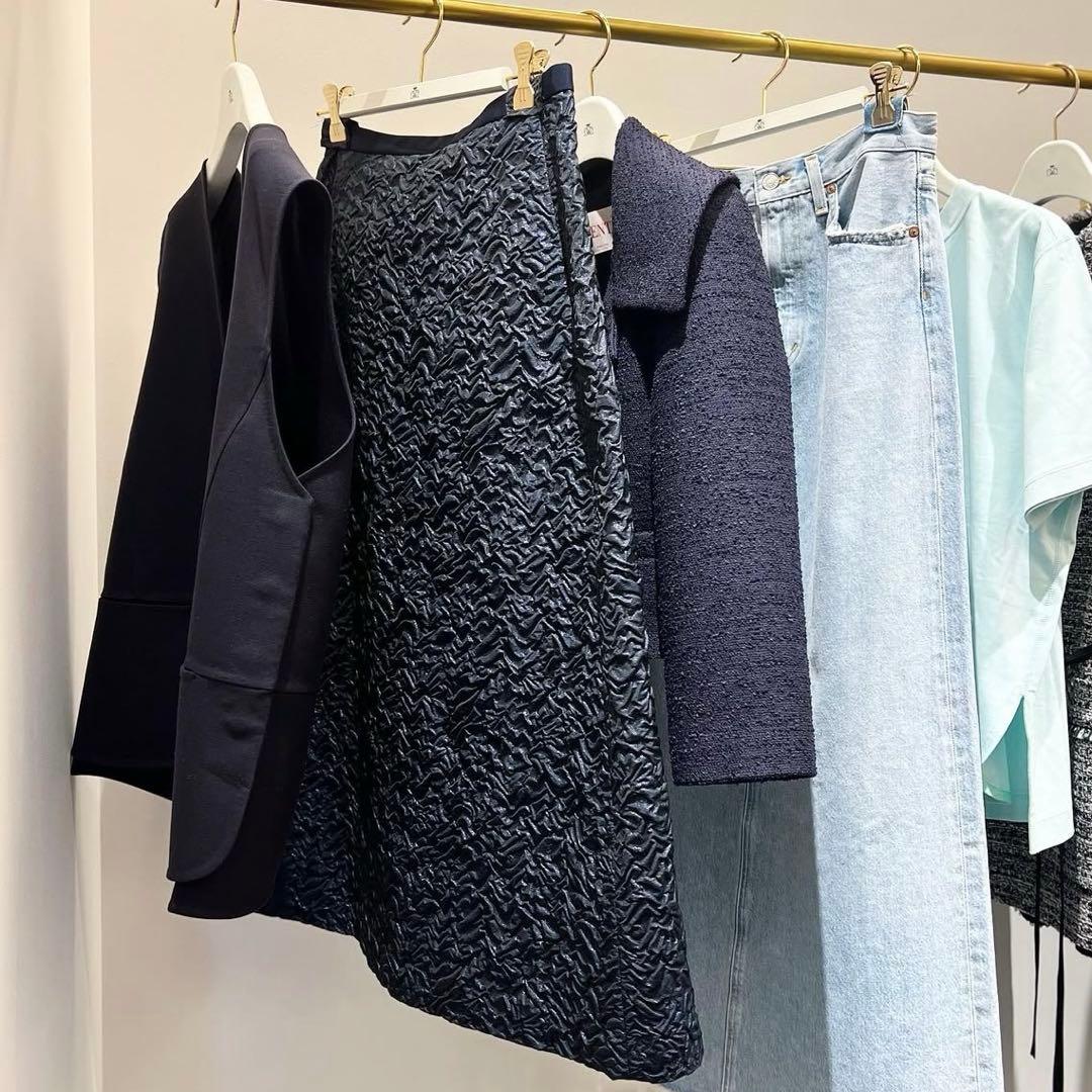 定価10万 23AW ドゥロワー Drawer ジャガードスカート 40