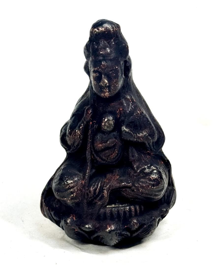 マリア観音様立像 かくれキリシタン 時代物 伝世品焼物 ウブ品 WWTT375