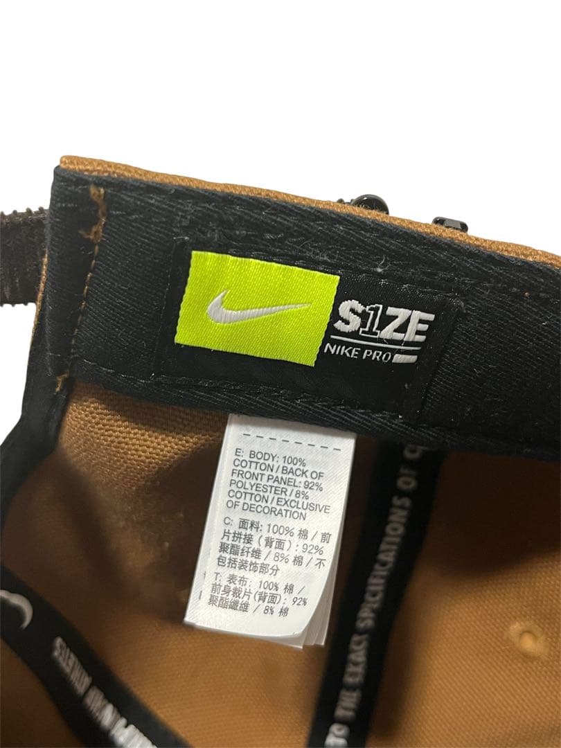 NIKE × CARHARTT ナイキ カーハート キャップ 帽子 ダック地