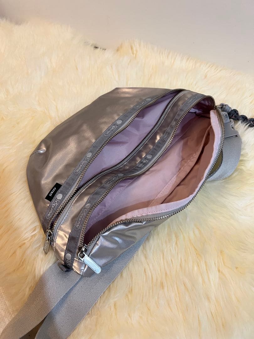 MyuLeSportsac×Ameri ショルダーバッグ シルバー　レスポ