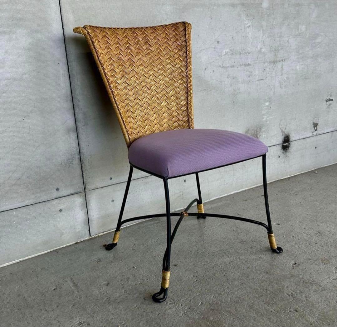 ✦レトロモダンの香り漂う✦ 《Oliver製 アイアンチェア》無骨×上品な佇まい