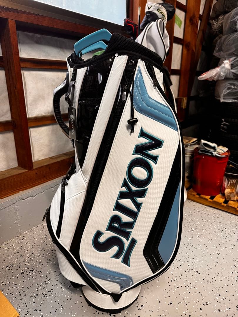 Srixon ゴルフバッグ ホワイト/ブルー
