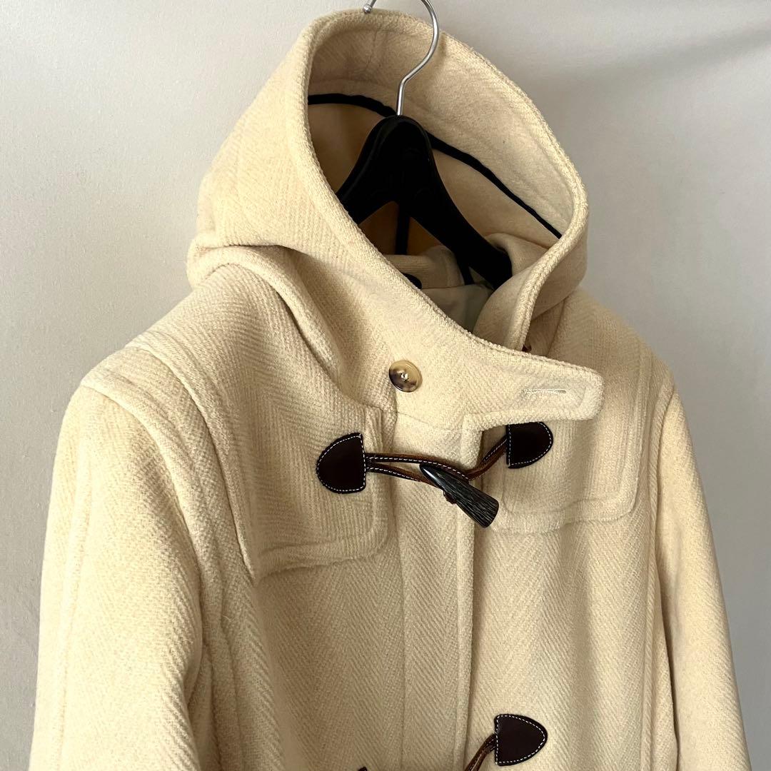 美品 オールドイングランド ウール100 ダッフルコート M ベージュ ショート