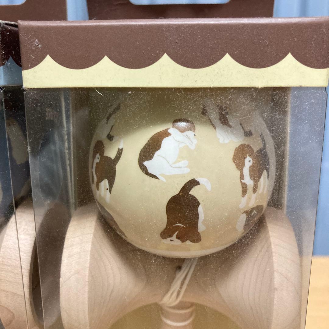 KROM けん玉 SOSOHAN 猫 犬 モチーフ 2本セット 未使用 箱付き