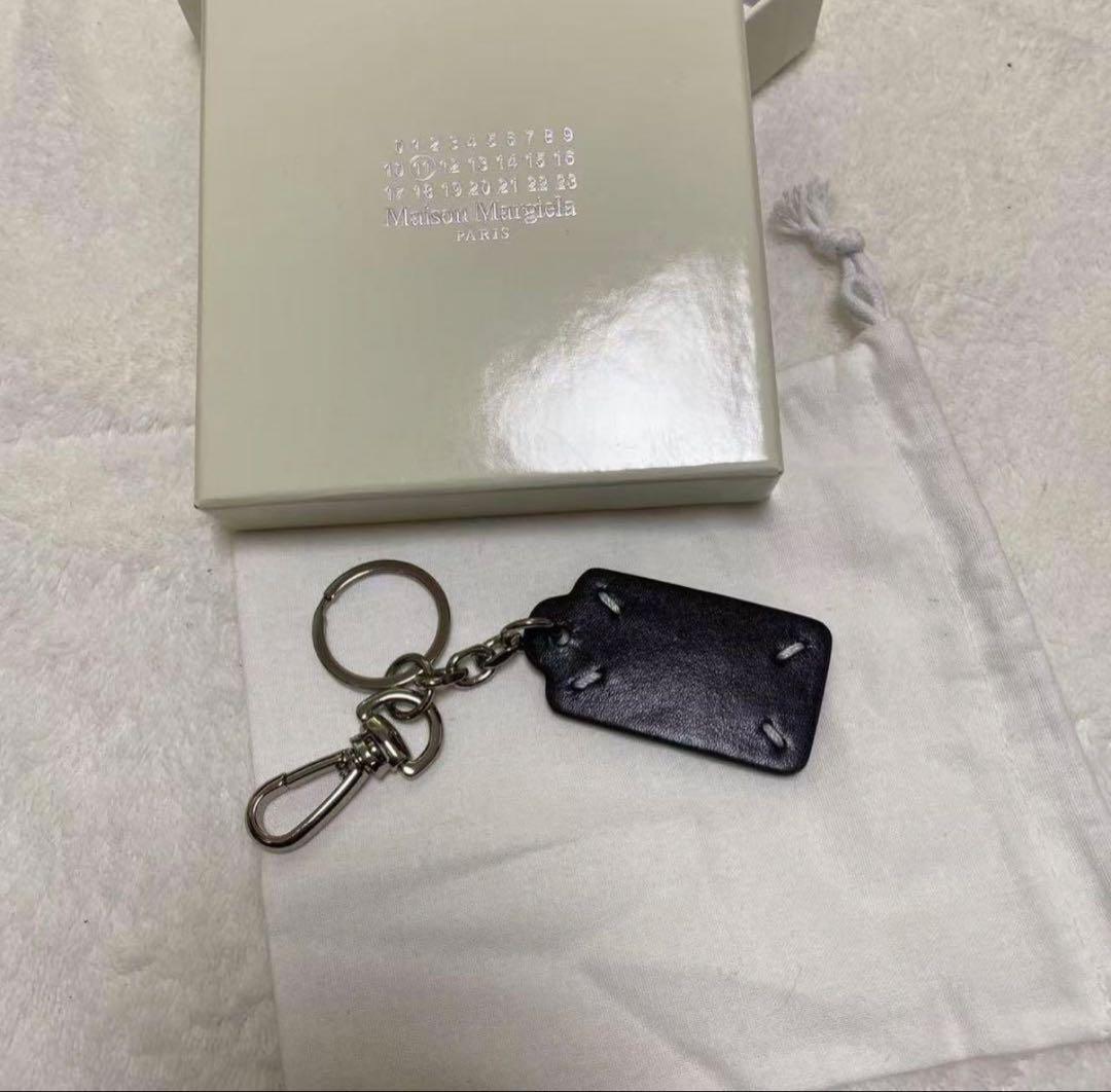 Maison Margiela タグ型キーホルダー 黒
