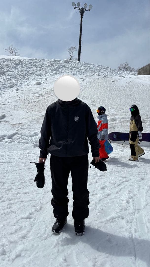 サンタクルーズ　スノボウェアセットアップXL ブラック