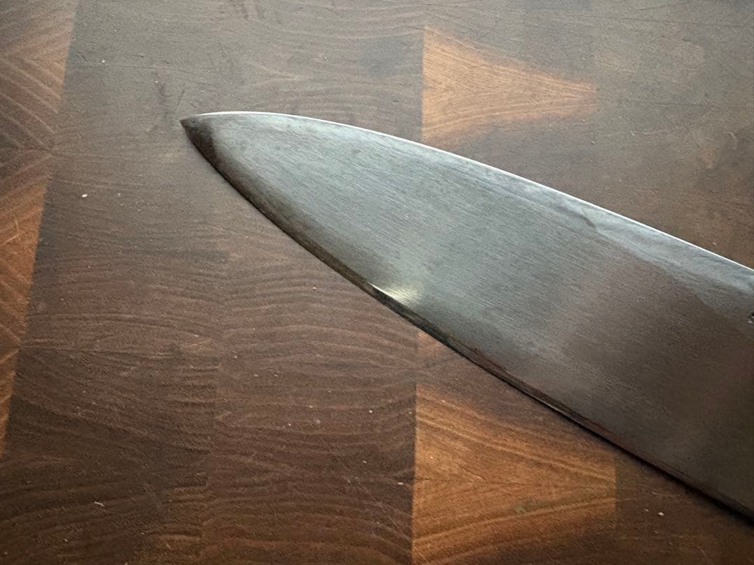 築地　正本　霞　出刃　210mm 7寸　包丁　和包丁　本職　白鋼