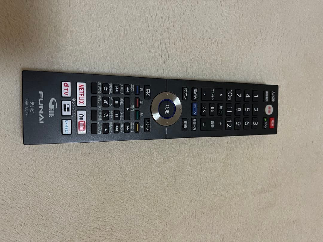 FUNAI 4K対応　液晶カラーテレビ 43インチ　youtube視聴可