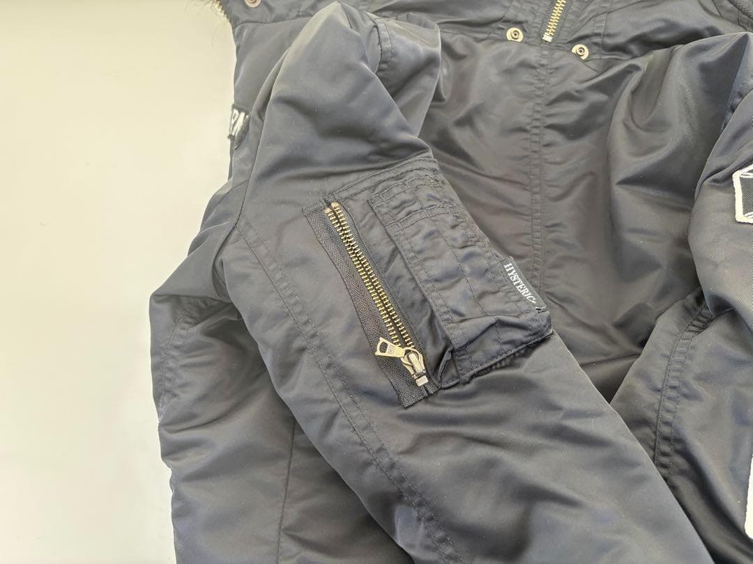 HYSTERIC GLAMOUR ミリタリージャケット プリマロフト ワッペン