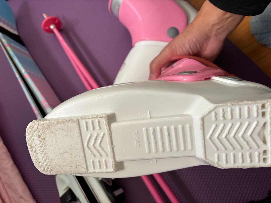 ピンク スキーセット スキー板 スキーブーツ