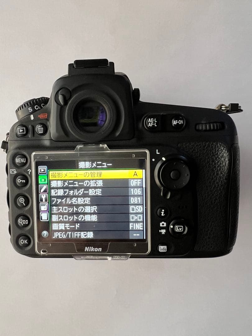 Nikon D810 ボディ美品　Gタイプ以降では不具合なし