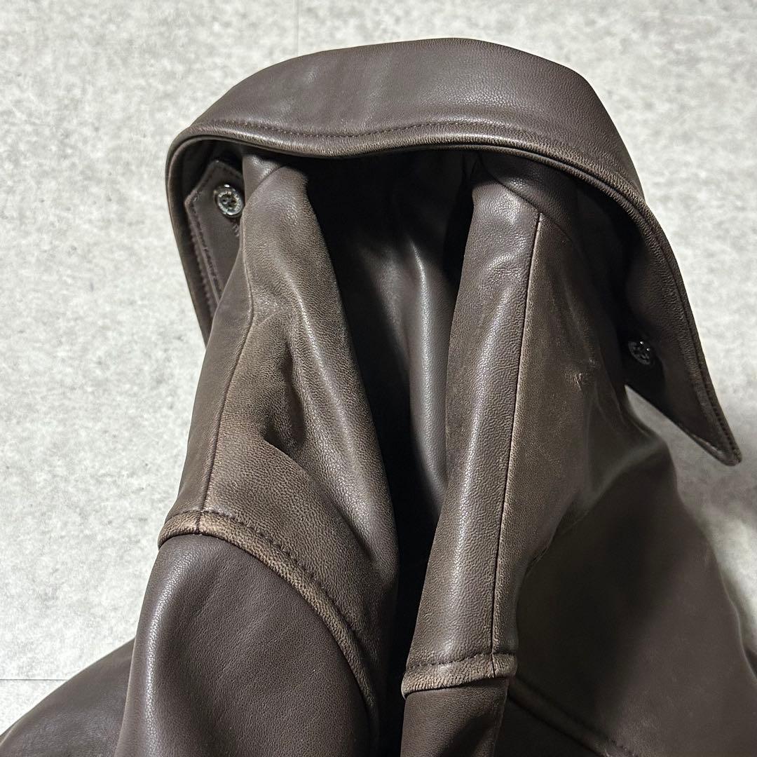 Polo Ralph Lauren ラムレザー ジャケット ブラウン M