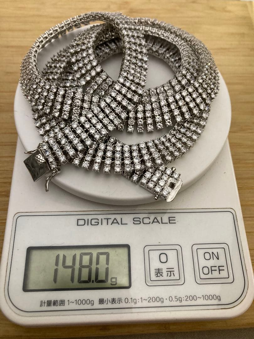 pimpcode blass製 4row テニス ネックレス avalanche