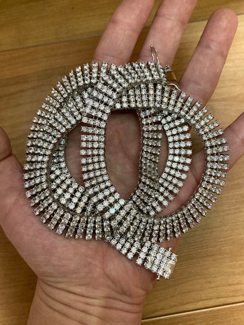 pimpcode blass製 4row テニス ネックレス avalanche