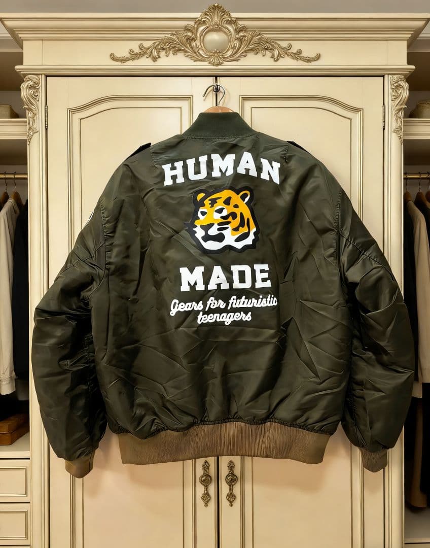 【美品HUMAN MADE BOMBER JACKET ボンバージャケット- L