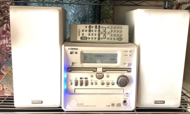 victor コンポ UX-W50 CD MD カセット ラジオ ビクター