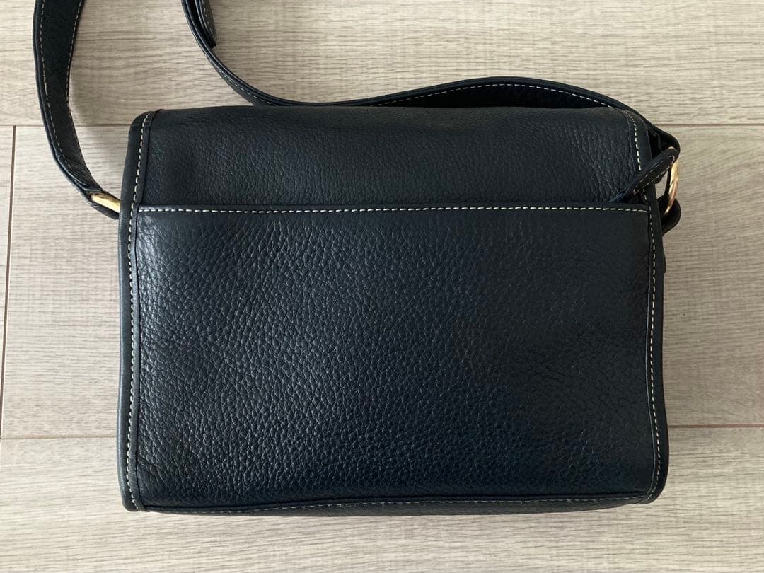 SOMES ソメス ミニショルダーバッグ ネイビー シボ革