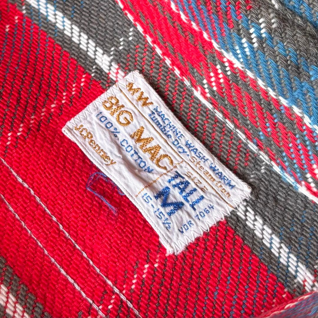 【好配色!!】70s BIG MAC ヴィンテージ ヘビーネルシャツ M 古着