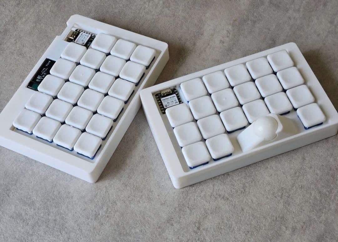 【使用2回未満】tomkey 無線分割式 トラックボール キーボード ホワイト