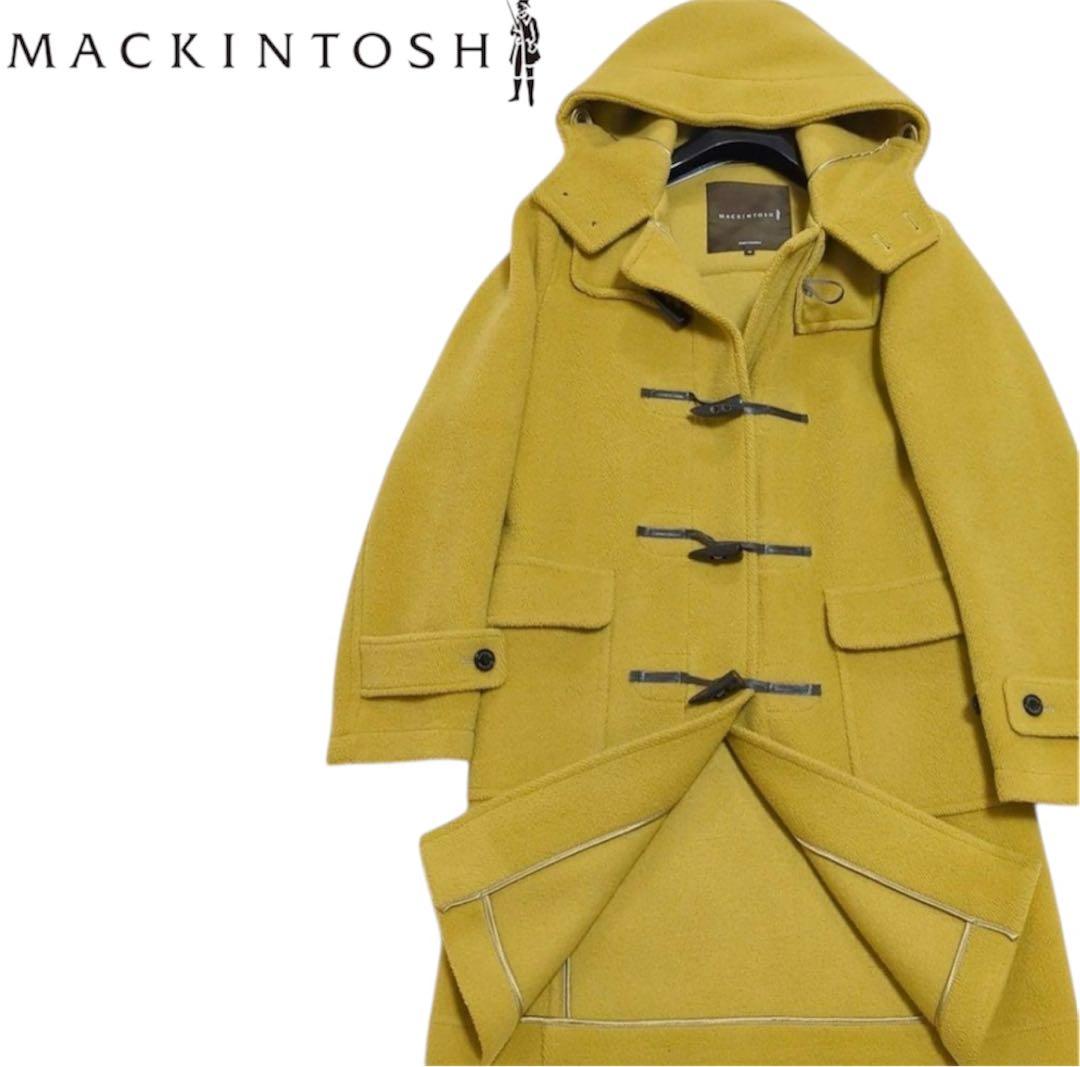 美品✨マッキントッシュ ダッフルコート イエロー 34 英国製 希少カラー