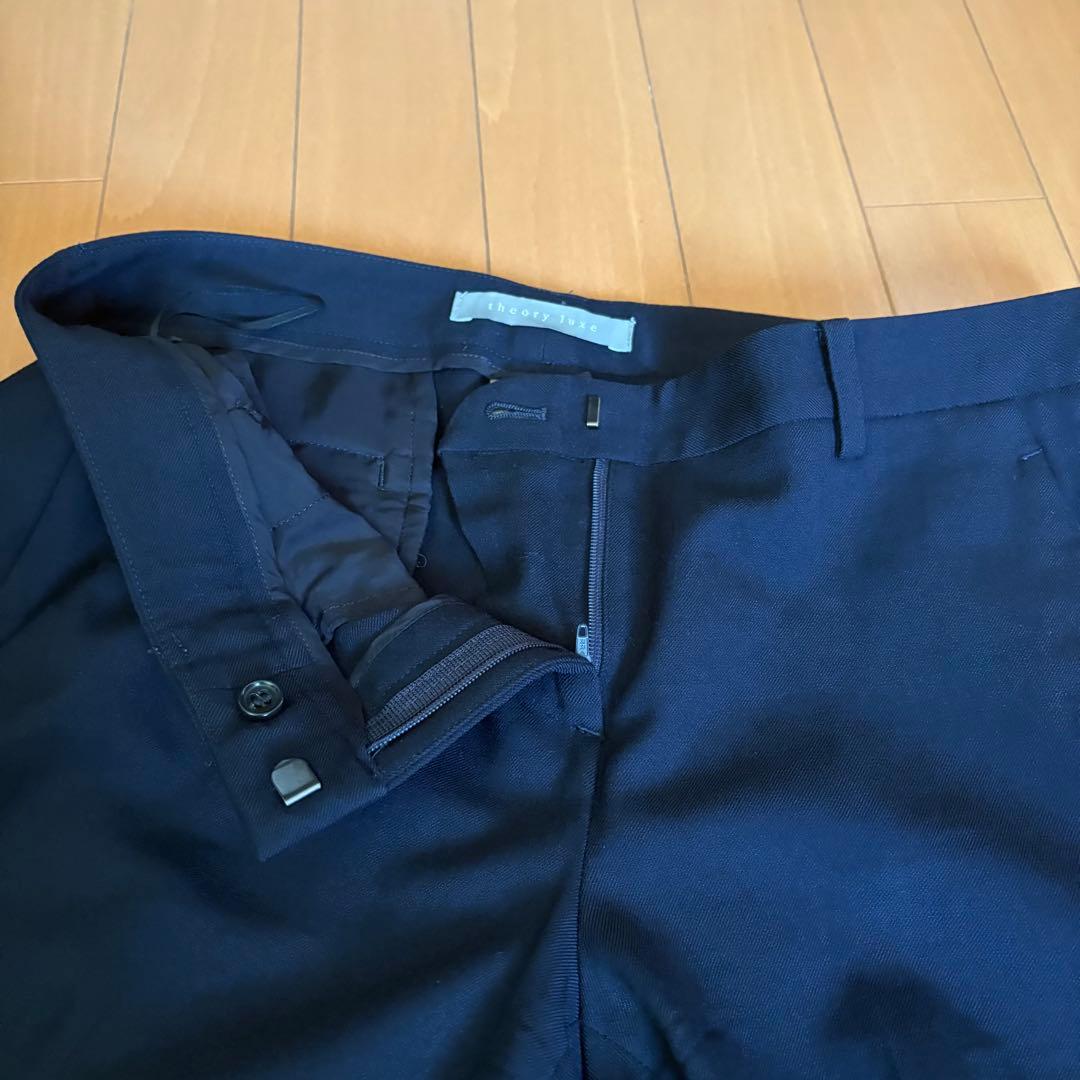 theory luxe パンツスーツ　セットアップ　Mサイズ 日本製ネイビー