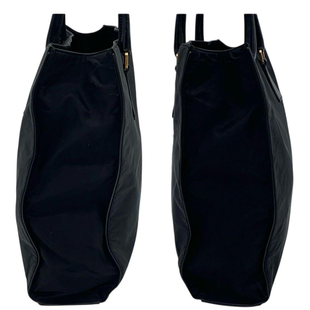 【美品】PRADA トートバッグ ハンドバック　A4サイズ可能 三角ロゴ