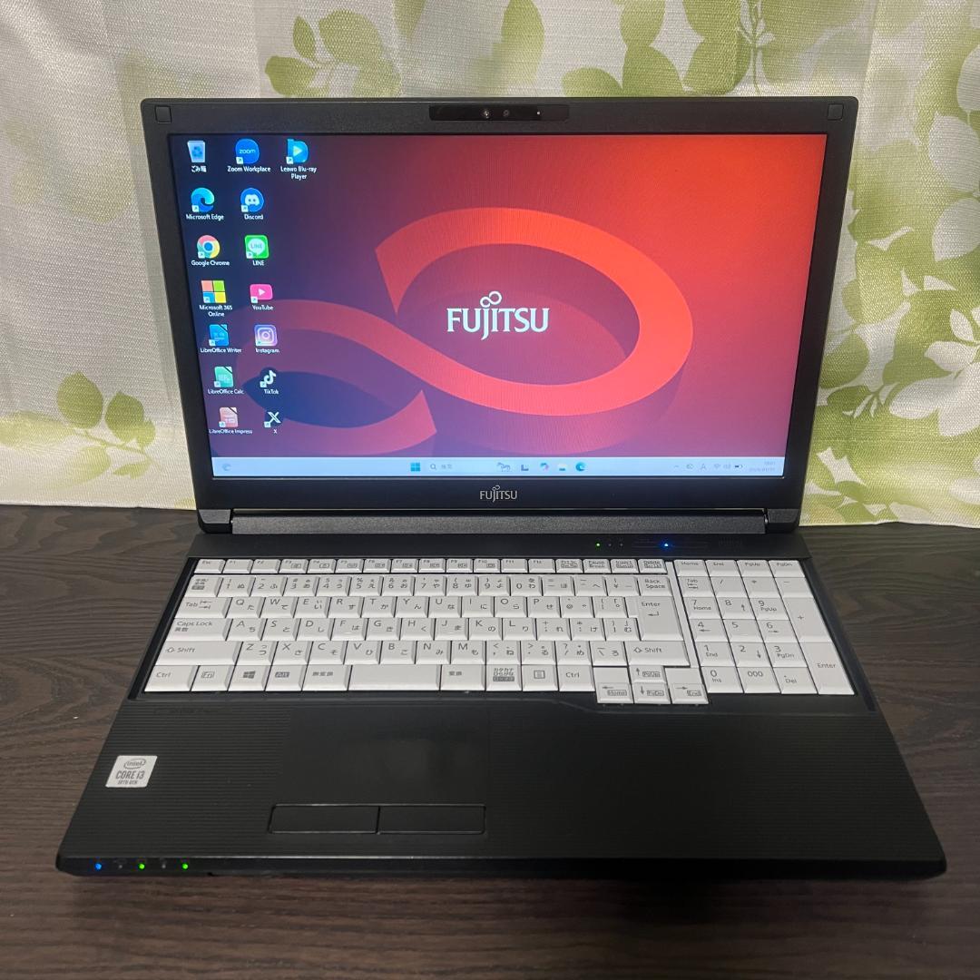 富士通 LIFEBOOK✨SSD256GB☆10世代Core i3☆メモリ8GB
