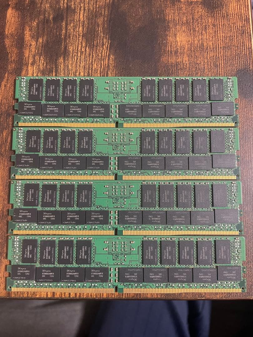 128GB 32GB 4枚セット　DDR4-2400T RDIMM メモリ