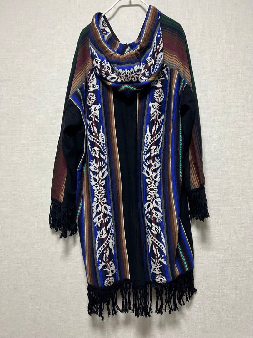 sacai ネイティブ柄 パーカーチュニック ニットワンピース　ナバホ