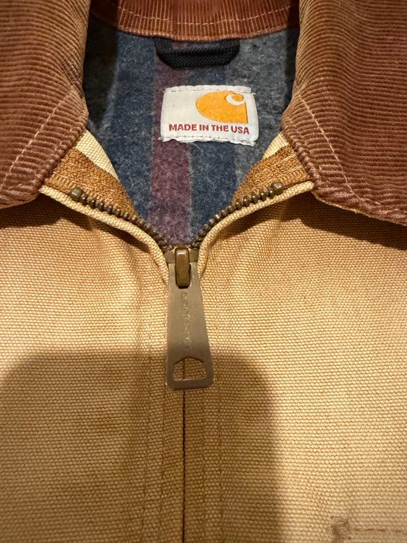 carharttデトロイトジャケットダックブランケットUSA製90S カーハート