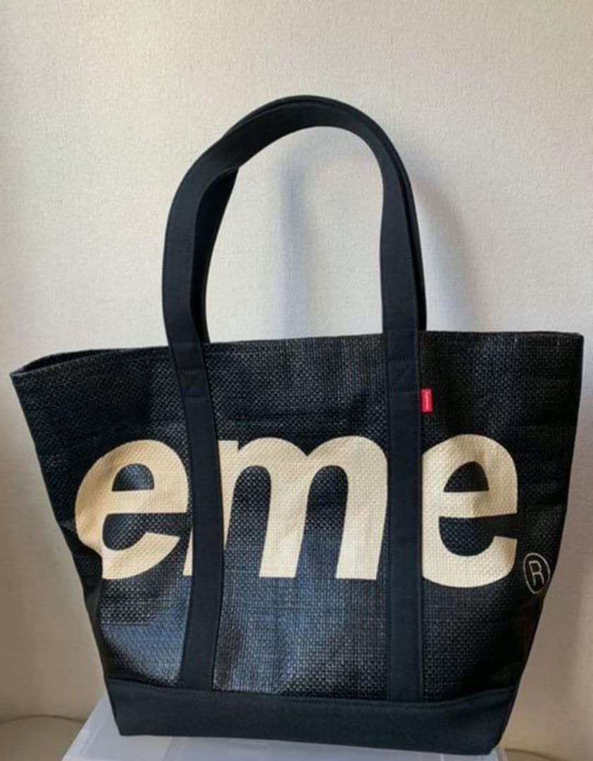 Supreme Raffia Tote ラフィア トートバッグ 美品
