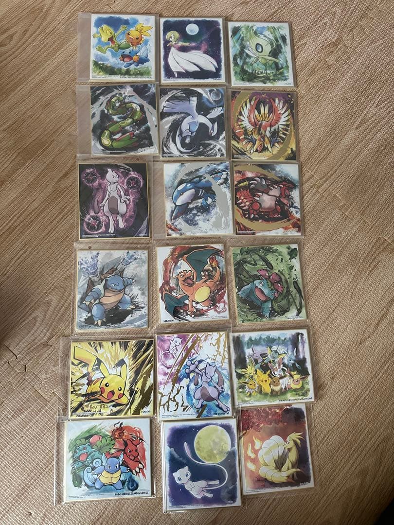 ポケモン色紙art 食玩　ポケットモンスター　箔押し含む