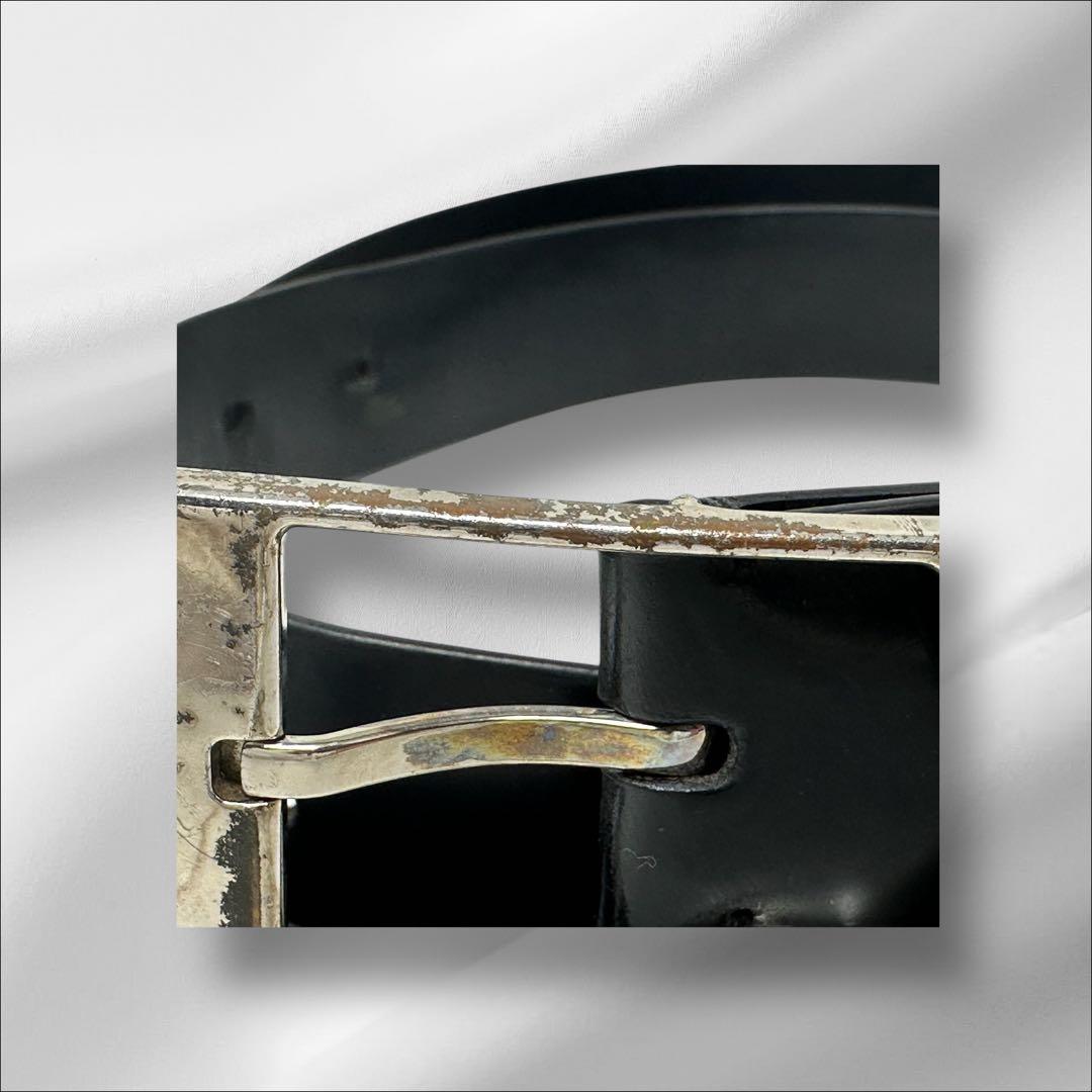 ルイヴィトン　レザー　ベルト　LVバックル　メンズ