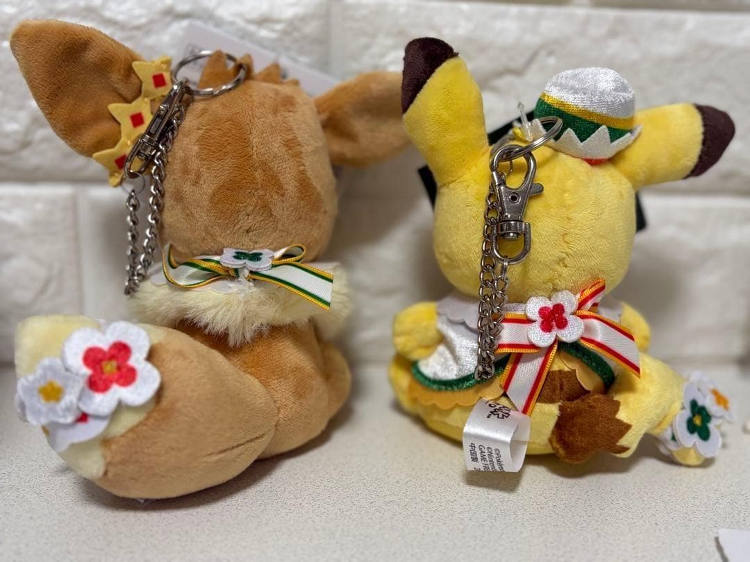 【顔厳選】ピカチュウ イーブイ ぬいぐるみ キーホルダー ポケパーク