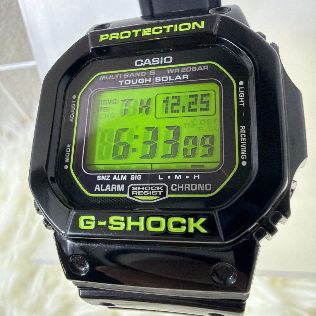 極美品 G-SHOCK GW-M5610B-1JF タフソーラー 電波モデル　緑