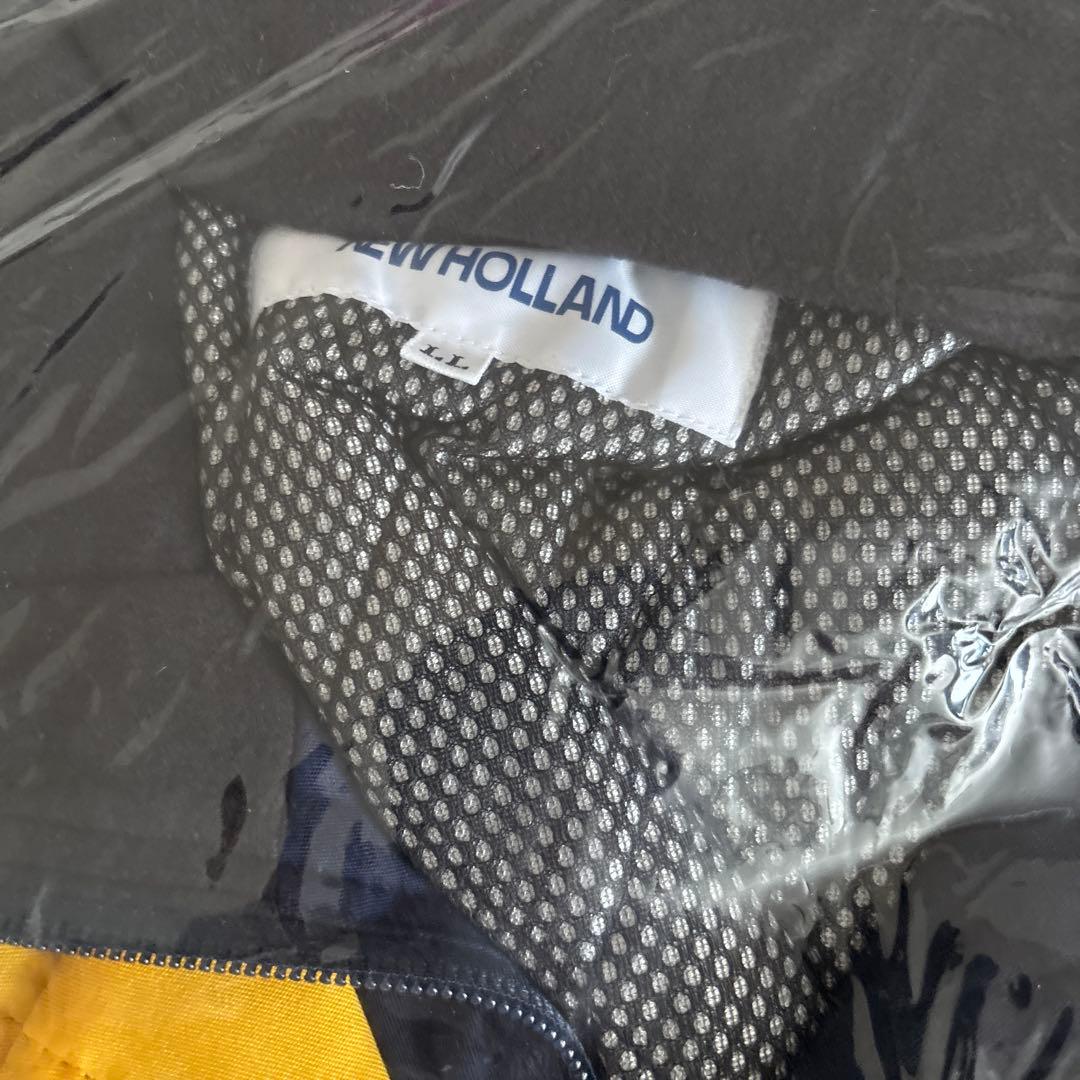 NEW HOLLAND 農業用作業服 黒/黄色 反射ストライプ付き