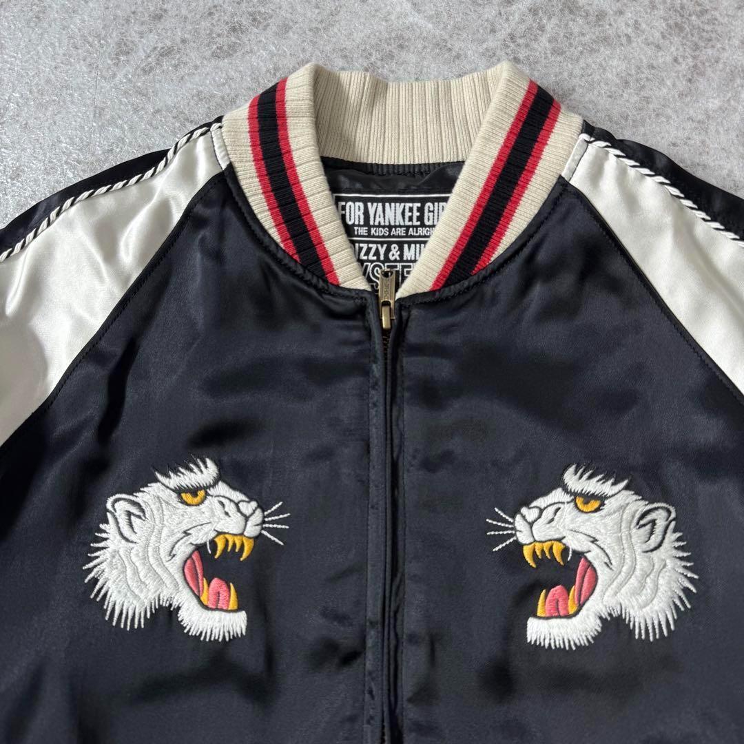 未使用級 ヒステリックグラマー FLAMING YOUTH刺繍 スカジャン M