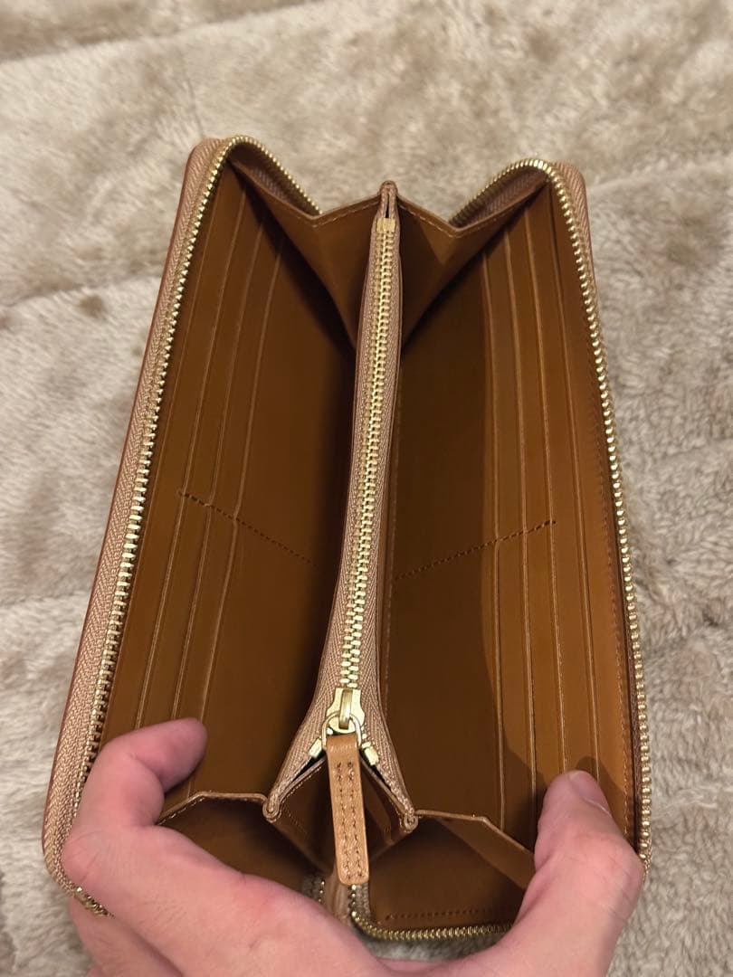 【限定品・レア】土屋鞄 コードバン 長財布　ナチュラル　プレーン